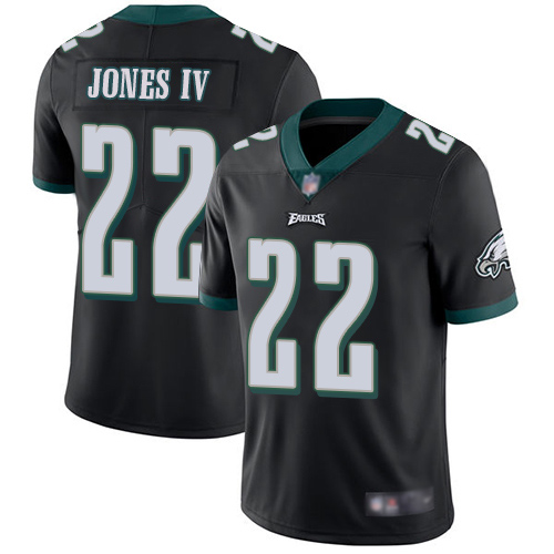 Men Philadelphia Eagles #22 Sidney Jones Black Alternate Vapor Untouchable NFL Jersey Limited Player Football 1
